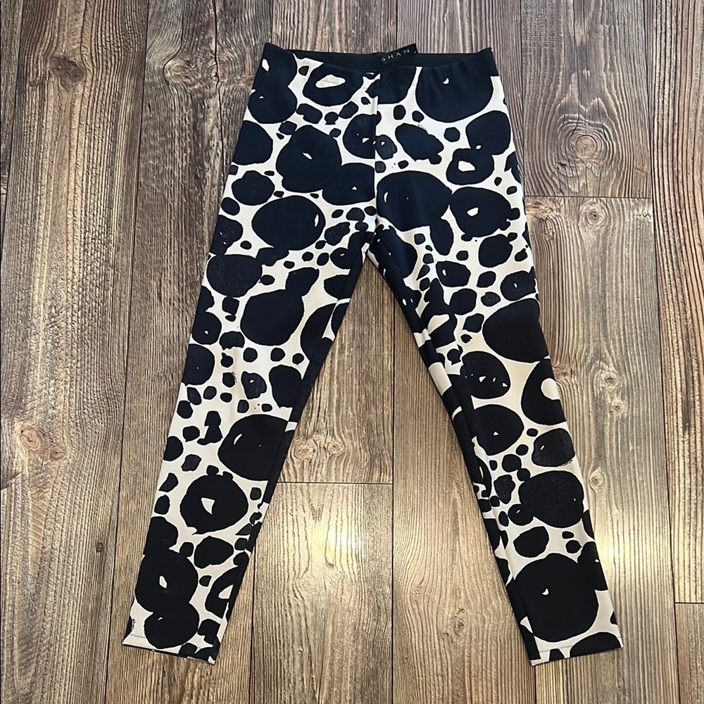 SHAN Stylish Black and White Slim Fit Trousers
